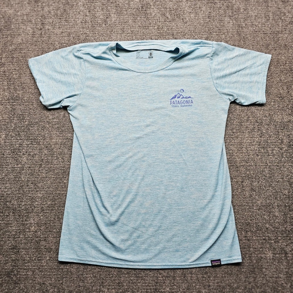 Patagonia Capilene Cool Daily Trail Running Shirt Blue Heather STY45250 Womens S